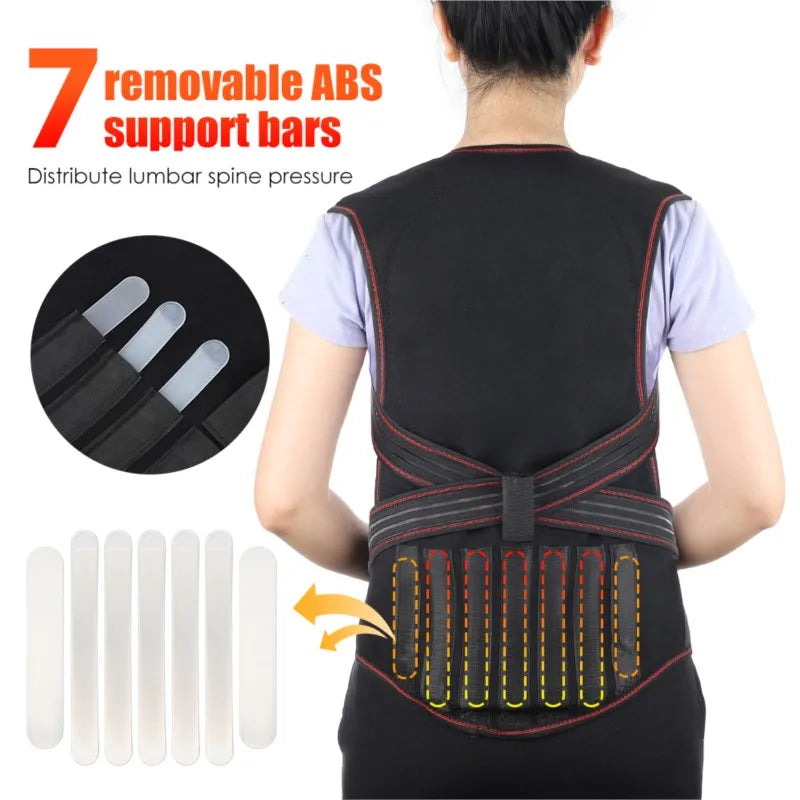 Chaleco calefactor de turmalina 118, terapia magnética, Corrector de postura de cintura, espalda y hombros, soporte Lumbar para columna vertebral, alivio del dolor
