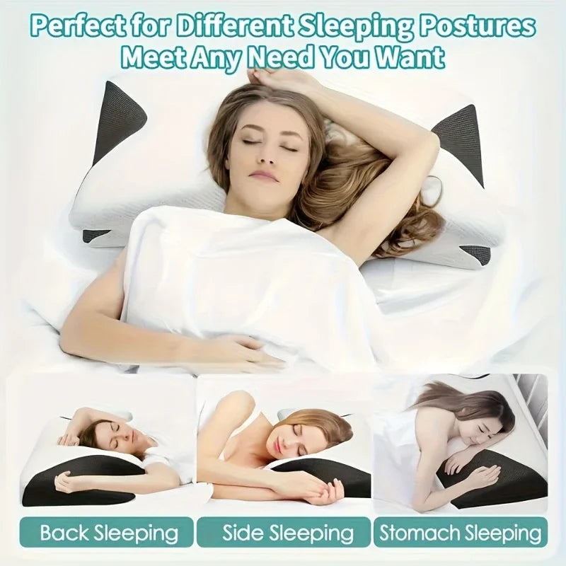 Vitalia Comfort Ergonomic Pillow – Premium Support for Neck and Cervical Spine – Enjoy Deep Sleep in Any Position.