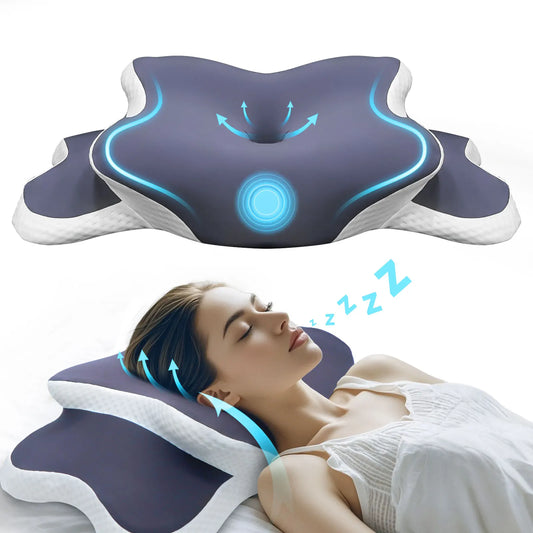 Vitalia Comfort Ergonomic Pillow – Premium Support for Neck and Cervical Spine – Enjoy Deep Sleep in Any Position.