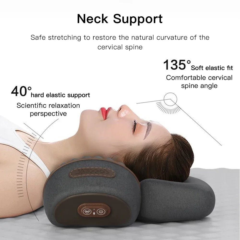 3-in-1 Cervical Massage Pillow with Therapeutic Heat: Relieves Shoulder Pain and Provides Deep Tissue Pain Relief.