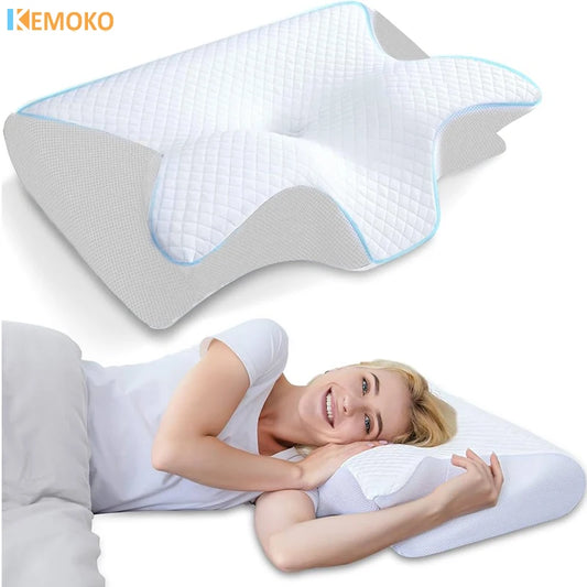 Vitalia Comfort Ergonomic Pillow – Premium Support for Neck and Cervical Spine – Enjoy Deep Sleep in Any Position.