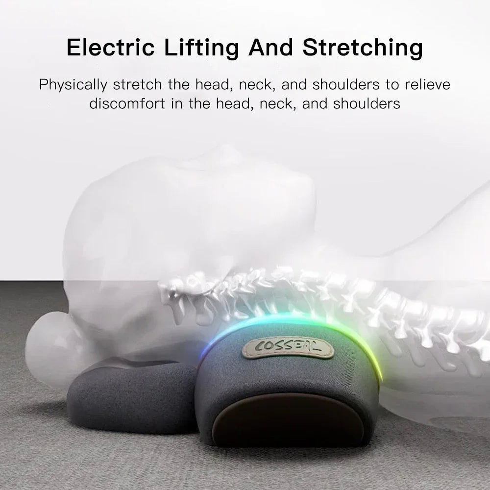 3-in-1 Cervical Massage Pillow with Therapeutic Heat: Relieves Shoulder Pain and Provides Deep Tissue Pain Relief.