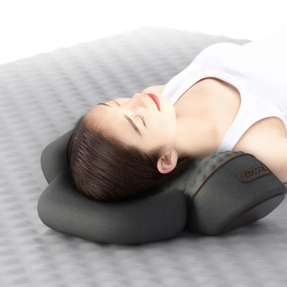 3-in-1 Cervical Massage Pillow with Therapeutic Heat: Relieves Shoulder Pain and Provides Deep Tissue Pain Relief.