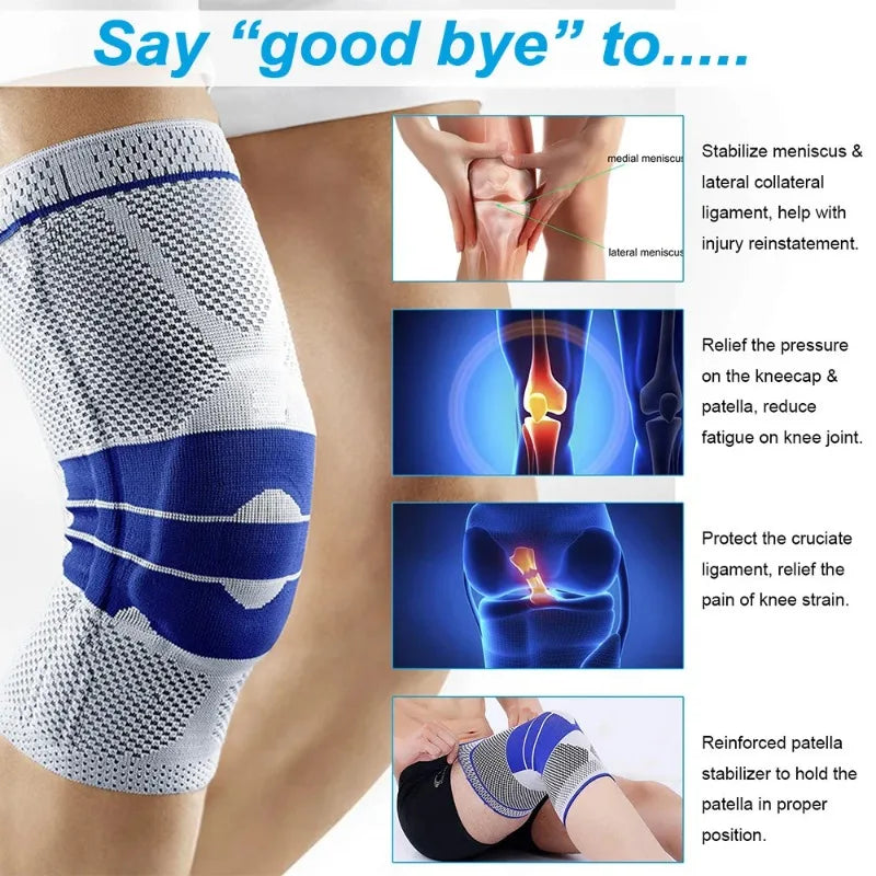 Medical Knee Brace with Support and Compression Sleeve — Aids Joint Recovery and Arthritis Pain Relief; Ideal for Running, Training, and Sports