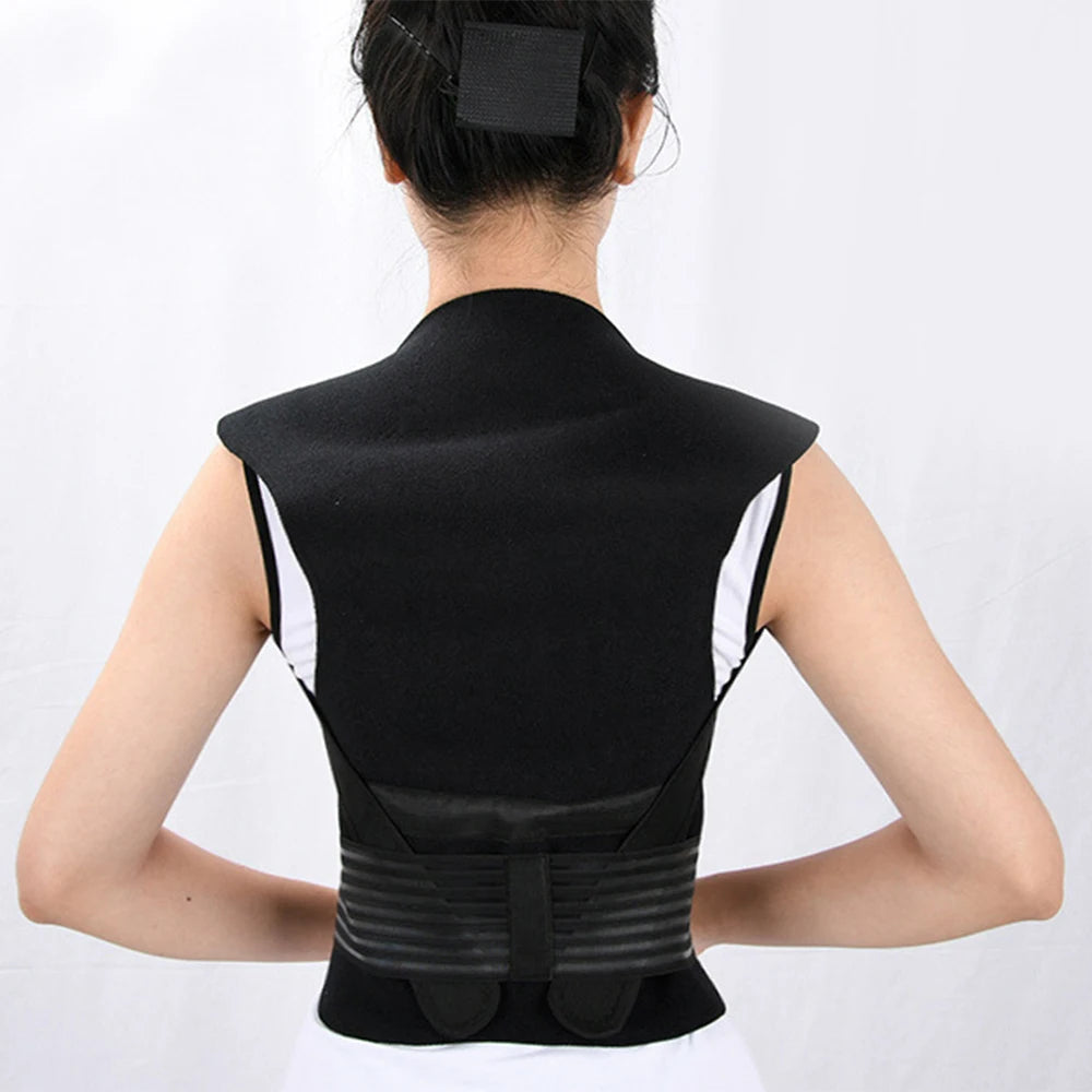 Chaleco calefactor de turmalina 118, terapia magnética, Corrector de postura de cintura, espalda y hombros, soporte Lumbar para columna vertebral, alivio del dolor