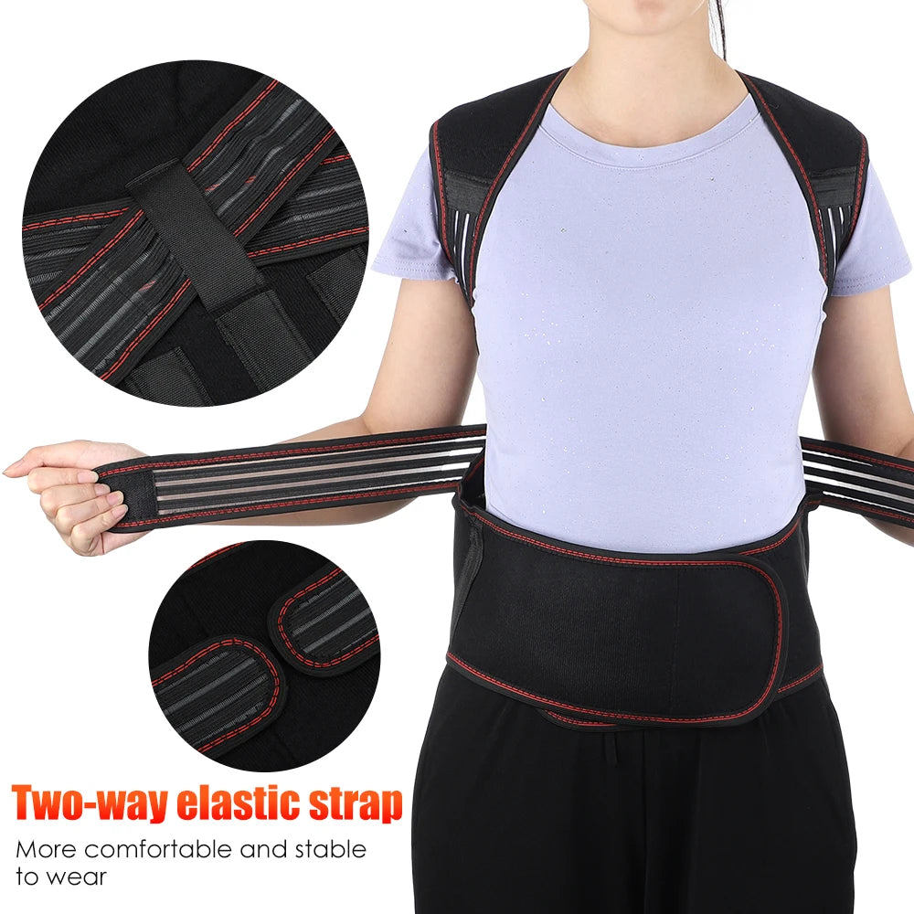 Chaleco calefactor de turmalina 118, terapia magnética, Corrector de postura de cintura, espalda y hombros, soporte Lumbar para columna vertebral, alivio del dolor