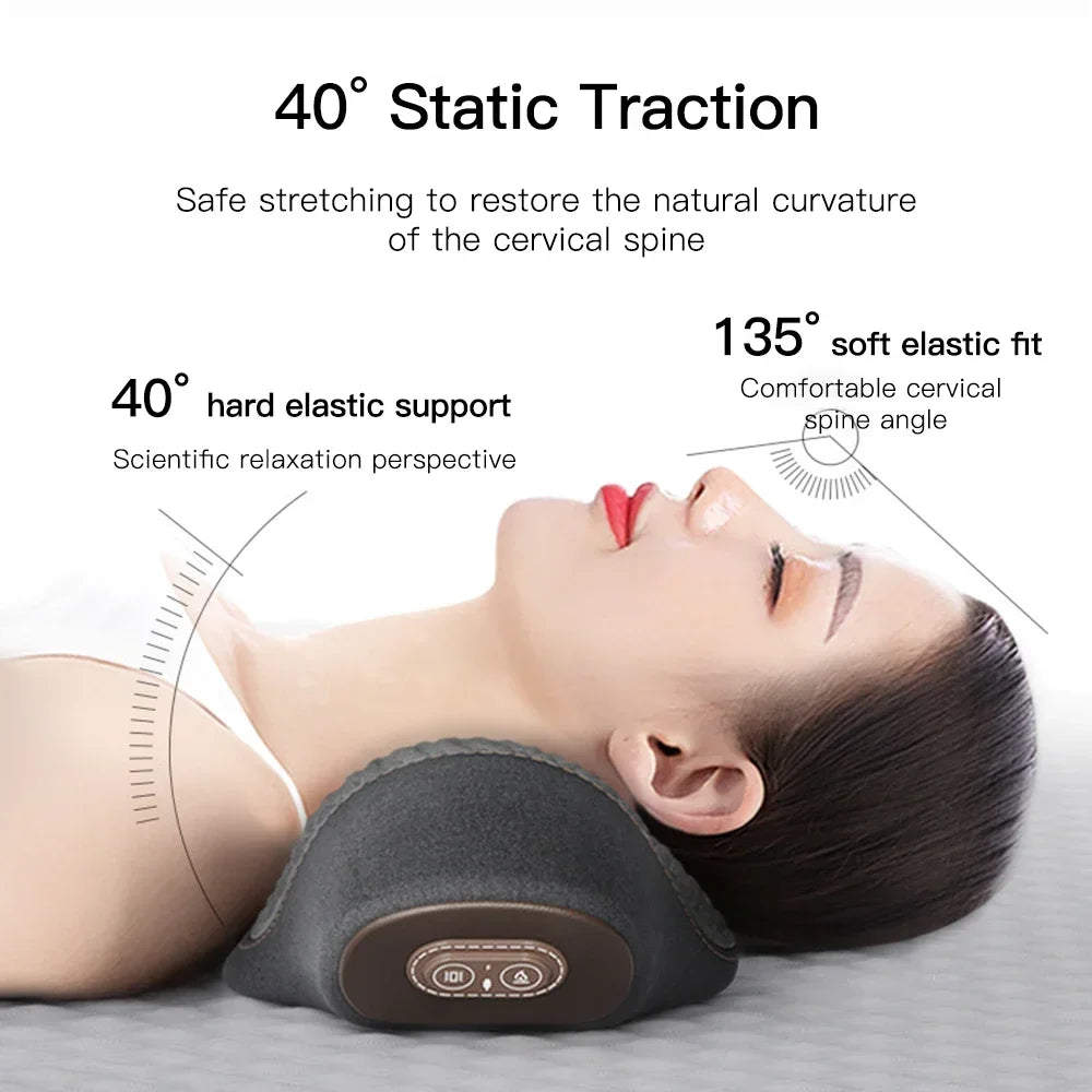 3-in-1 Cervical Massage Pillow with Therapeutic Heat: Relieves Shoulder Pain and Provides Deep Tissue Pain Relief.